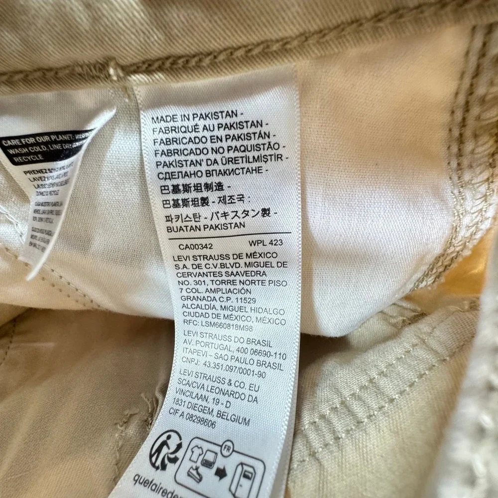 Levis Cargo Pants Mens 32x29 Beige Military Outdoor Hiking‎